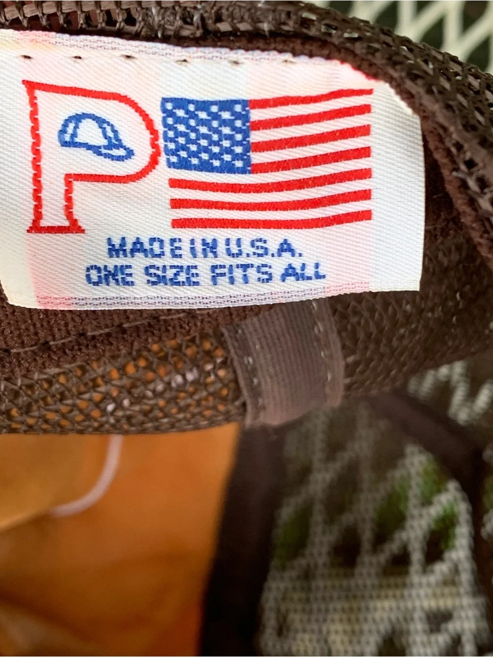 Vintage Sport-EZ Sebewaing MI Mesh Trucker Hat  SnapBack Brown & White